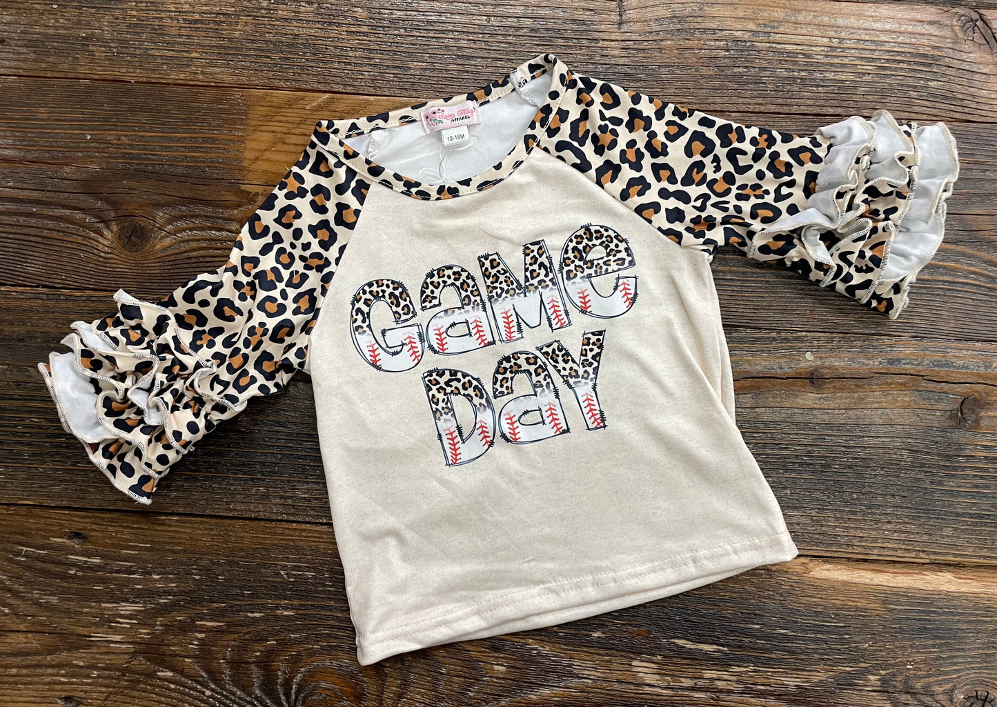 Leopard Game Day Raglan