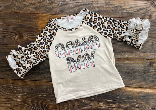Leopard Game Day Raglan