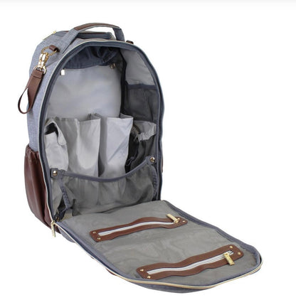 Itzy Ritzy Handsome Heather Gray Boss Backpack Diaper Bag