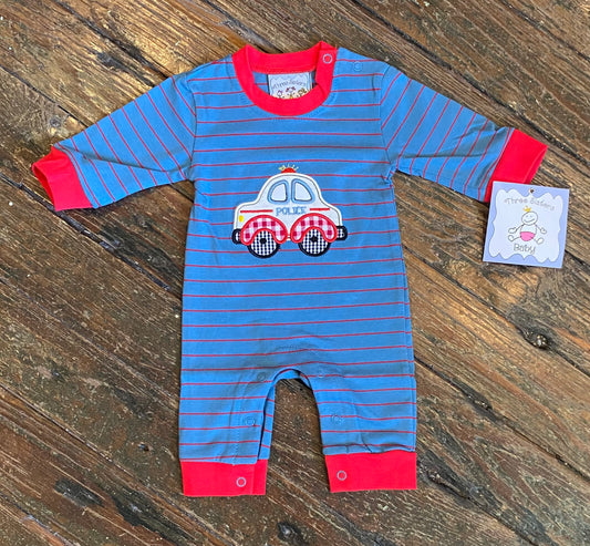 Three Sisters Police Car Romper
