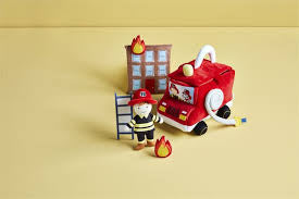 Mudpie Fire Truck Plush Set