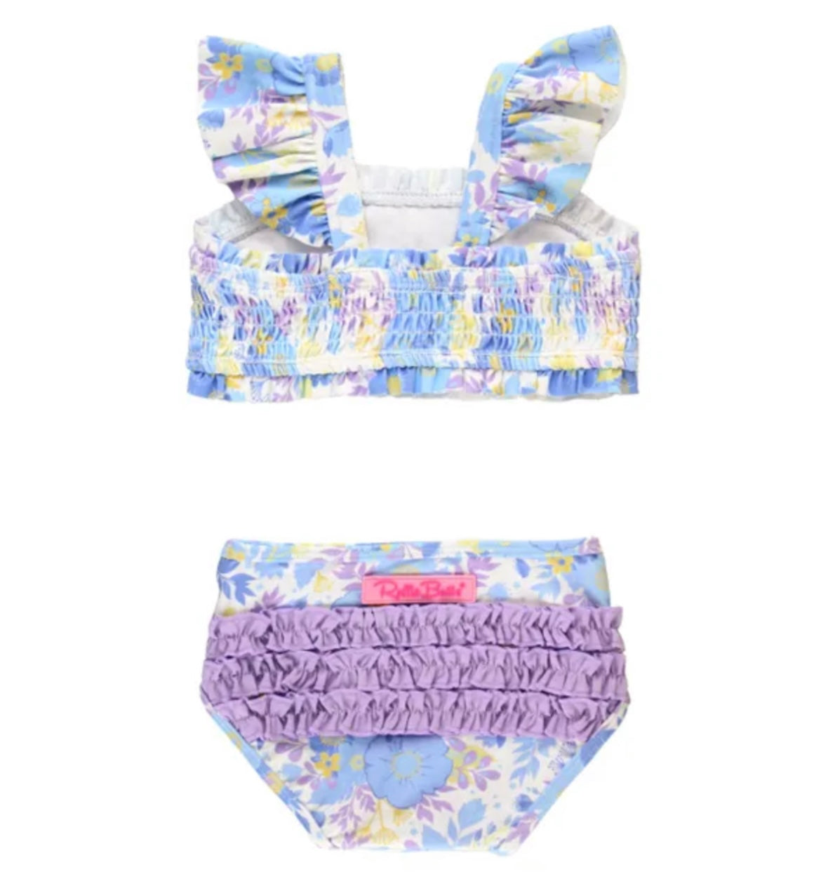 RuffleButts Pristine Blooms Smocked Bikini