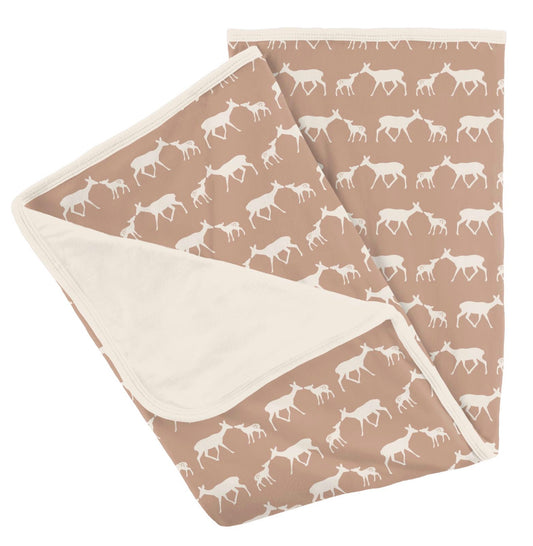 Kickee Pants Doe and Fawn Print Stroller Blanket