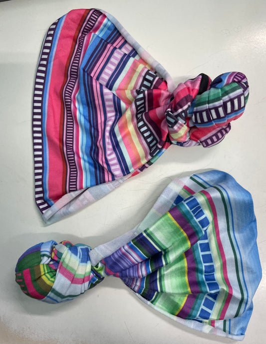 Two Serape Top Knots