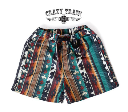 Crazy Train Raise Em’ Western Shorts