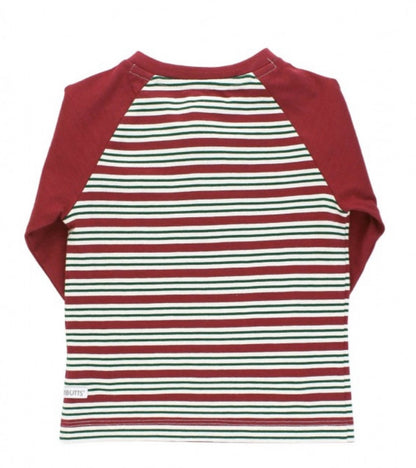 RuggedButts Peppermint Stripe Raglan Henley