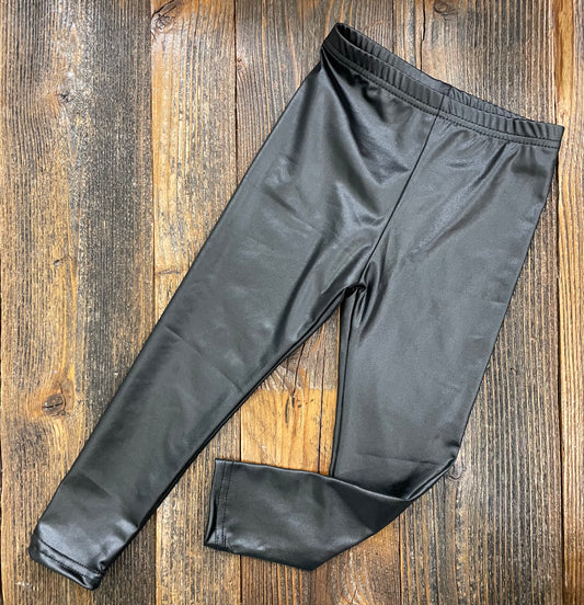 Black Pleather Leggings