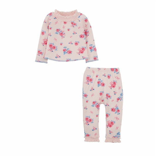 Mudpie pink floral 2 piece
