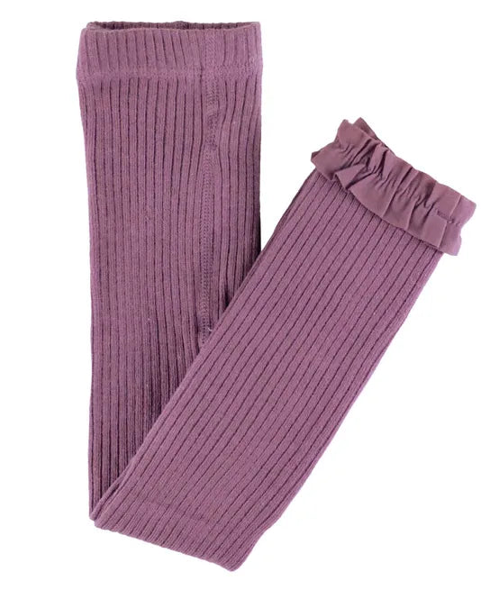 RuffleButts Ribbed Footless Tights
