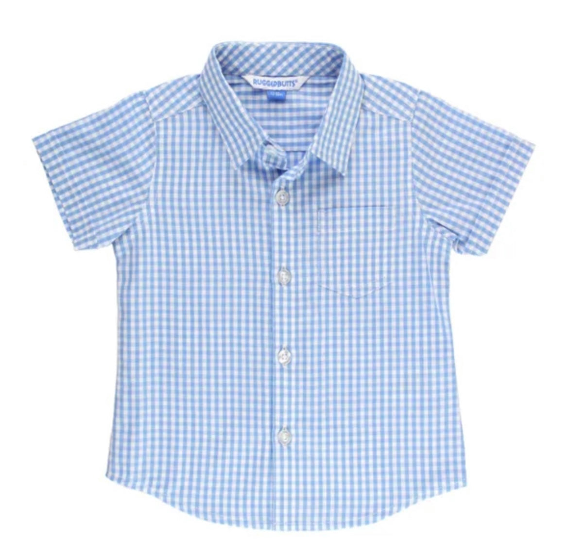 RuggedButts Cornflower Blue Gingham Button Down Shirt