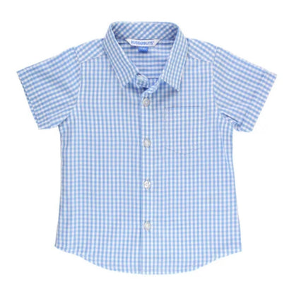 RuggedButts Cornflower Blue Gingham Button Down Shirt
