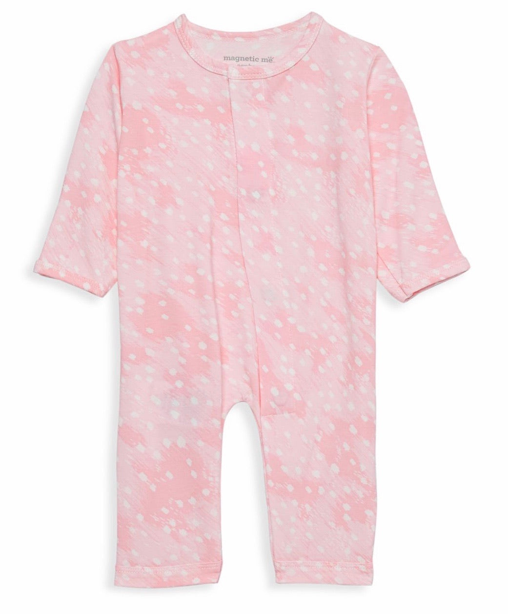 MM Pink Doeskin Footie/Coverall