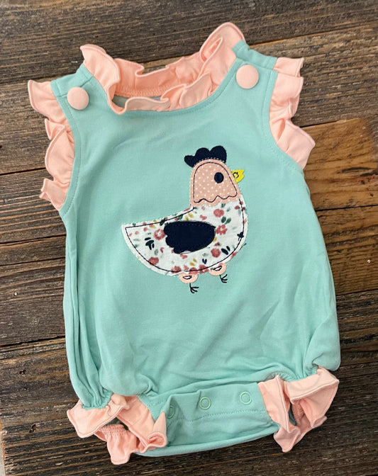 Three Sisters Chicken Applique Bubble *