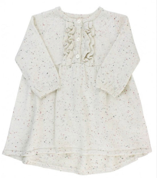 RuffleButts Confetti Sweater Dress