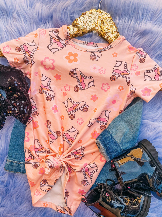 Roller Skate T-Shirt Dress