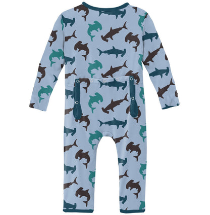 Kickee Pants Pond Hammerhead Coverall with Zipper