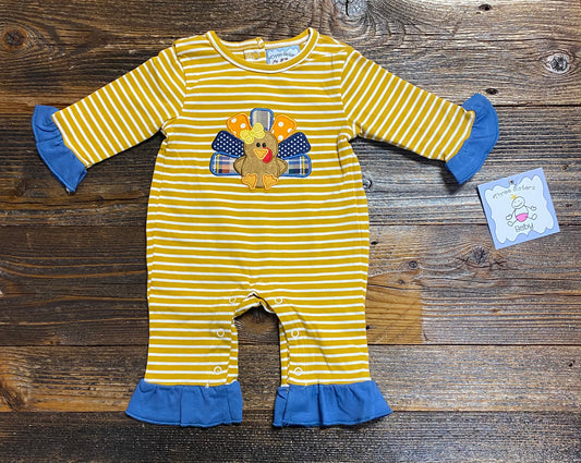 Three Sisters Turkey Girl Romper