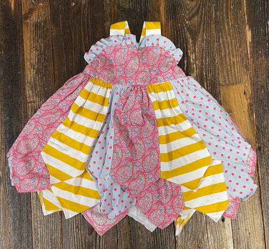 TS Raspberry Paisley Twirl Dress