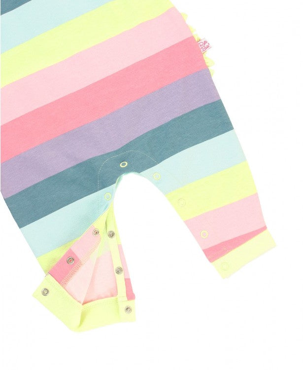RuffleButts Delightful Rainbow Full Length Romper