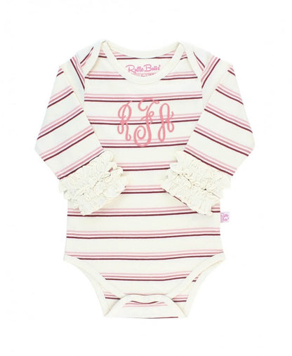 Ruffle Butts Ruffled Long Sleeve Layering Bodysuit