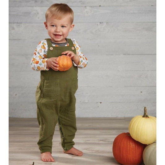 Mudpie Olive Jumper + Pumpkin Tee Set