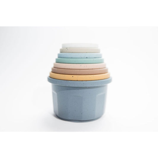 TH Silicone Speckled Stacking Cups