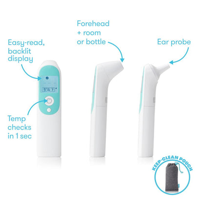 Frida 3-in-1 Ear, Forehead + Touchless Infrared Thermometer